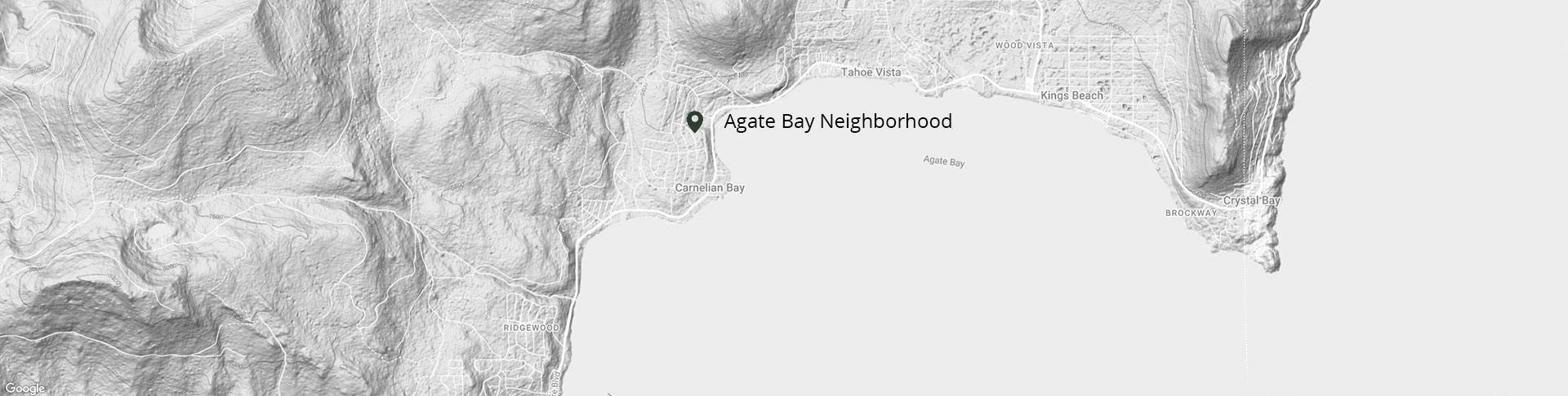 agate bay marked on map of north tahoe